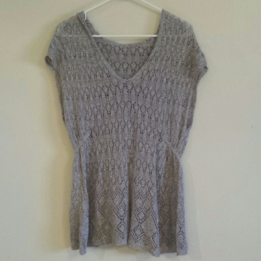 Anthropologie Knit Hooded Tunic